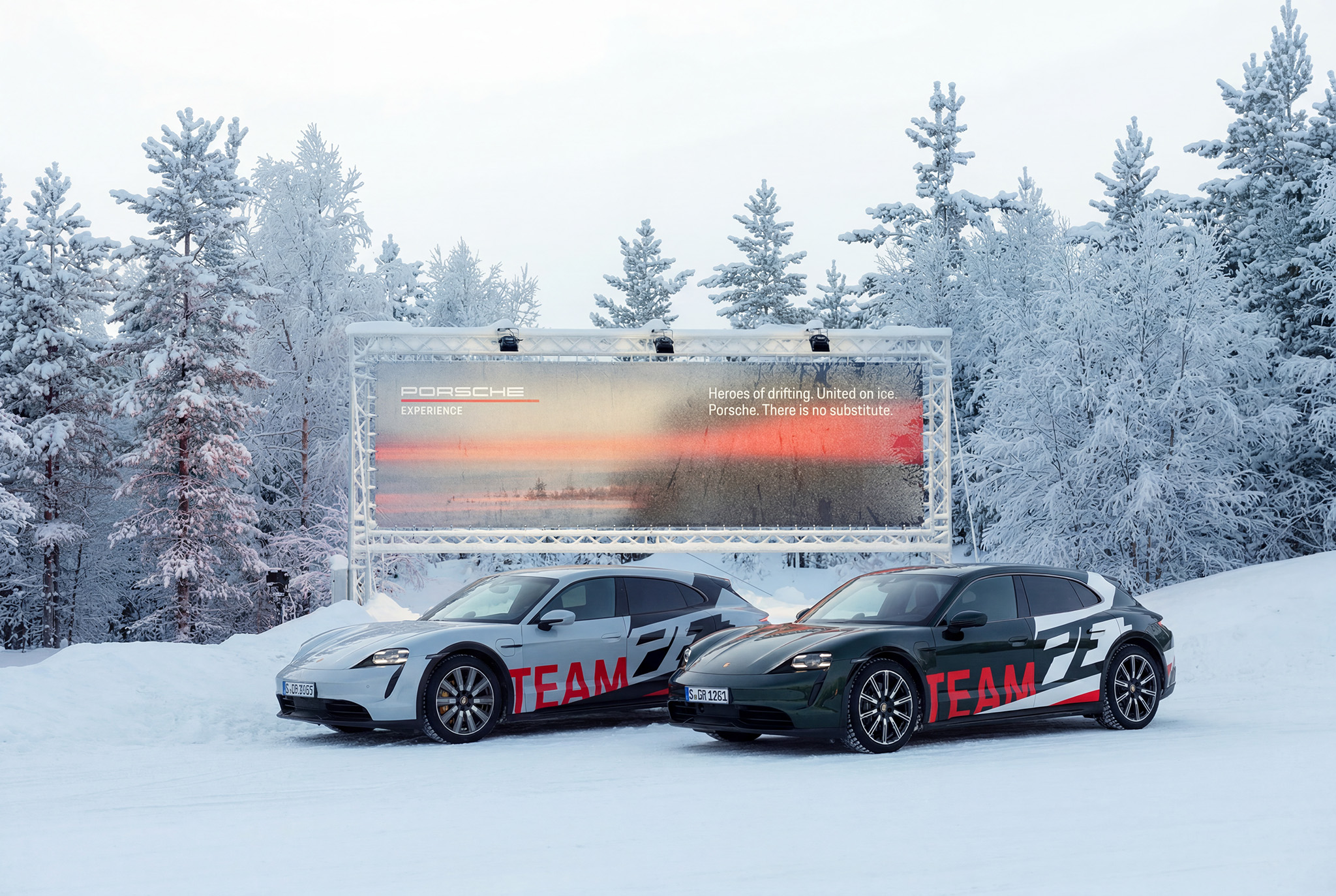 Porsche Experience — acrylic track map