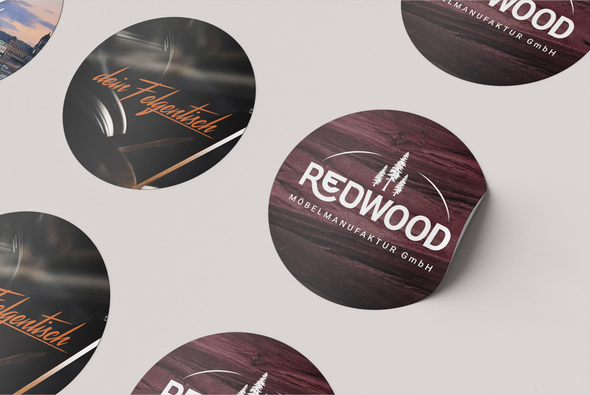 Redwood Möbelmanufaktur — round sticker
